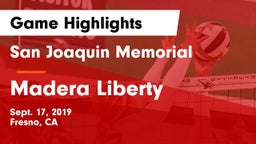 San Joaquin Memorial  vs Madera Liberty Game Highlights - Sept. 17, 2019