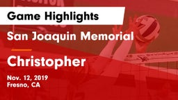 San Joaquin Memorial  vs Christopher  Game Highlights - Nov. 12, 2019