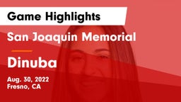 San Joaquin Memorial  vs Dinuba  Game Highlights - Aug. 30, 2022