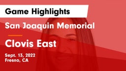 San Joaquin Memorial  vs Clovis East  Game Highlights - Sept. 13, 2022