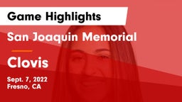 San Joaquin Memorial  vs Clovis  Game Highlights - Sept. 7, 2022