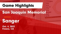 San Joaquin Memorial  vs Sanger  Game Highlights - Oct. 4, 2022