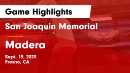 San Joaquin Memorial  vs Madera  Game Highlights - Sept. 19, 2023