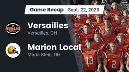 Recap: Versailles  vs. Marion Local  2023