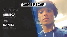 Recap: Seneca  vs. Daniel  2016