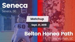 Matchup: Seneca vs. Belton Honea Path  2018