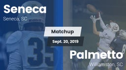 Matchup: Seneca vs. Palmetto  2019