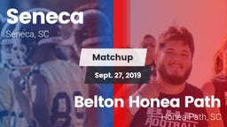 Matchup: Seneca vs. Belton Honea Path  2019
