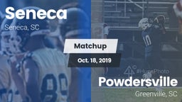 Matchup: Seneca vs. Powdersville  2019
