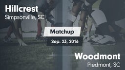 Matchup: Hillcrest vs. Woodmont  2016