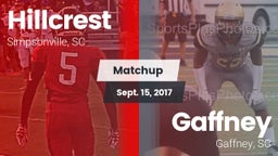 Matchup: Hillcrest vs. Gaffney  2017