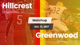 Matchup: Hillcrest vs. Greenwood  2017