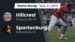 Recap: Hillcrest  vs. Spartanburg  2018