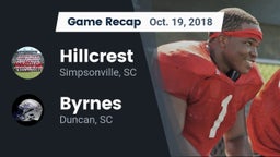 Recap: Hillcrest  vs. Byrnes  2018