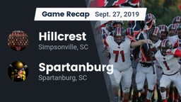 Recap: Hillcrest  vs. Spartanburg  2019