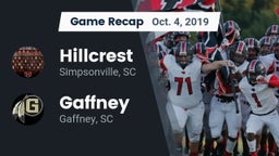 Recap: Hillcrest  vs. Gaffney  2019