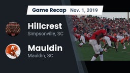 Recap: Hillcrest  vs. Mauldin  2019