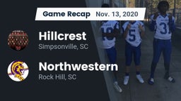 Recap: Hillcrest  vs. Northwestern  2020