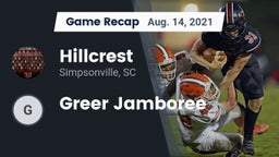 Recap: Hillcrest  vs. Greer Jamboree 2021