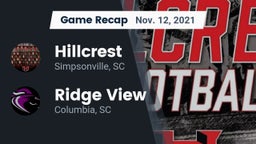 Recap: Hillcrest  vs. Ridge View  2021