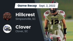 Recap: Hillcrest  vs. Clover  2022
