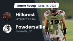 Recap: Hillcrest  vs. Powdersville  2022