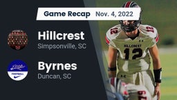 Recap: Hillcrest  vs. Byrnes  2022