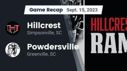Recap: Hillcrest  vs. Powdersville  2023