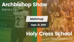 Matchup: Archbishop Shaw vs. Holy Cross School 2018
