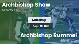 Matchup: Archbishop Shaw vs. Archbishop Rummel  2018