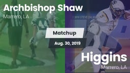 Matchup: Archbishop Shaw vs. Higgins  2019
