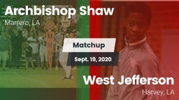 Matchup: Archbishop Shaw vs. West Jefferson  2020