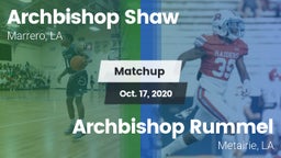 Matchup: Archbishop Shaw vs. Archbishop Rummel  2020