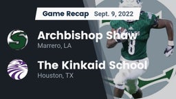 Recap: Archbishop Shaw  vs. The Kinkaid School 2022