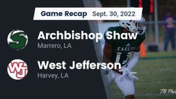 Recap: Archbishop Shaw  vs. West Jefferson  2022
