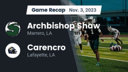 Recap: Archbishop Shaw  vs. Carencro  2023