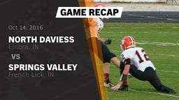 Recap: North Daviess  vs. Springs Valley  2016