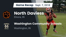 Recap: North Daviess  vs. Washington Community Schools 2018
