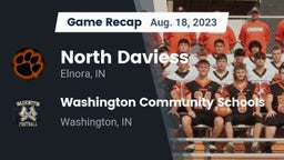 Recap: North Daviess  vs. Washington Community Schools 2023