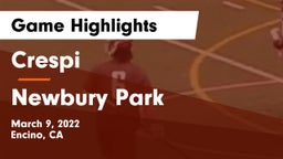 Crespi  vs Newbury Park  Game Highlights - March 9, 2022