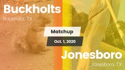 Matchup: Buckholts vs. Jonesboro  2020
