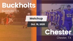 Matchup: Buckholts vs. Chester  2020