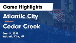Atlantic City  vs Cedar Creek  Game Highlights - Jan. 9, 2019