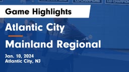 Atlantic City  vs Mainland Regional  Game Highlights - Jan. 10, 2024