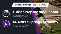 Recap: Luther Preparatory School vs. St. Mary's Springs Academy  2017