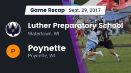 Recap: Luther Preparatory School vs. Poynette  2017