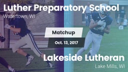 Matchup: Luther Prep vs. Lakeside Lutheran  2017