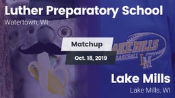 Matchup: Luther Prep vs. Lake Mills  2019