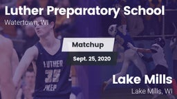 Matchup: Luther Prep vs. Lake Mills  2020