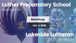 Matchup: Luther Prep vs. Lakeside Lutheran  2020